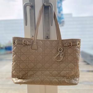 Dior Cannage coated canvas tote